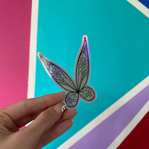 Holographic Tink Wings Sticker