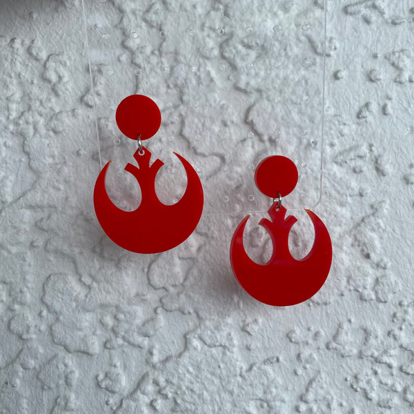 Rebel Scum || Rebel Symbol Retro Earrings