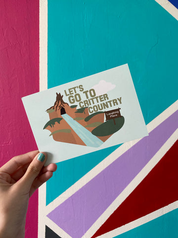 Let’s go to Critter Country // Splash Mountain Postcard Print