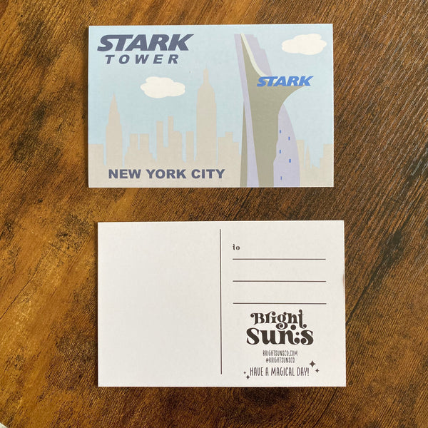 Stark Tower // Iron Man // Avengers // Marvel-ous Places Postcard Print