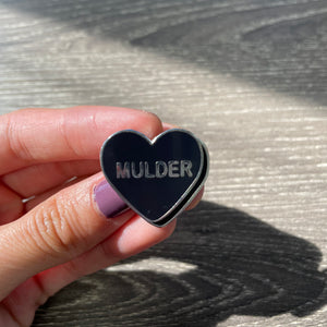 SECONDS SALE Mulder Conversation Heart Pin