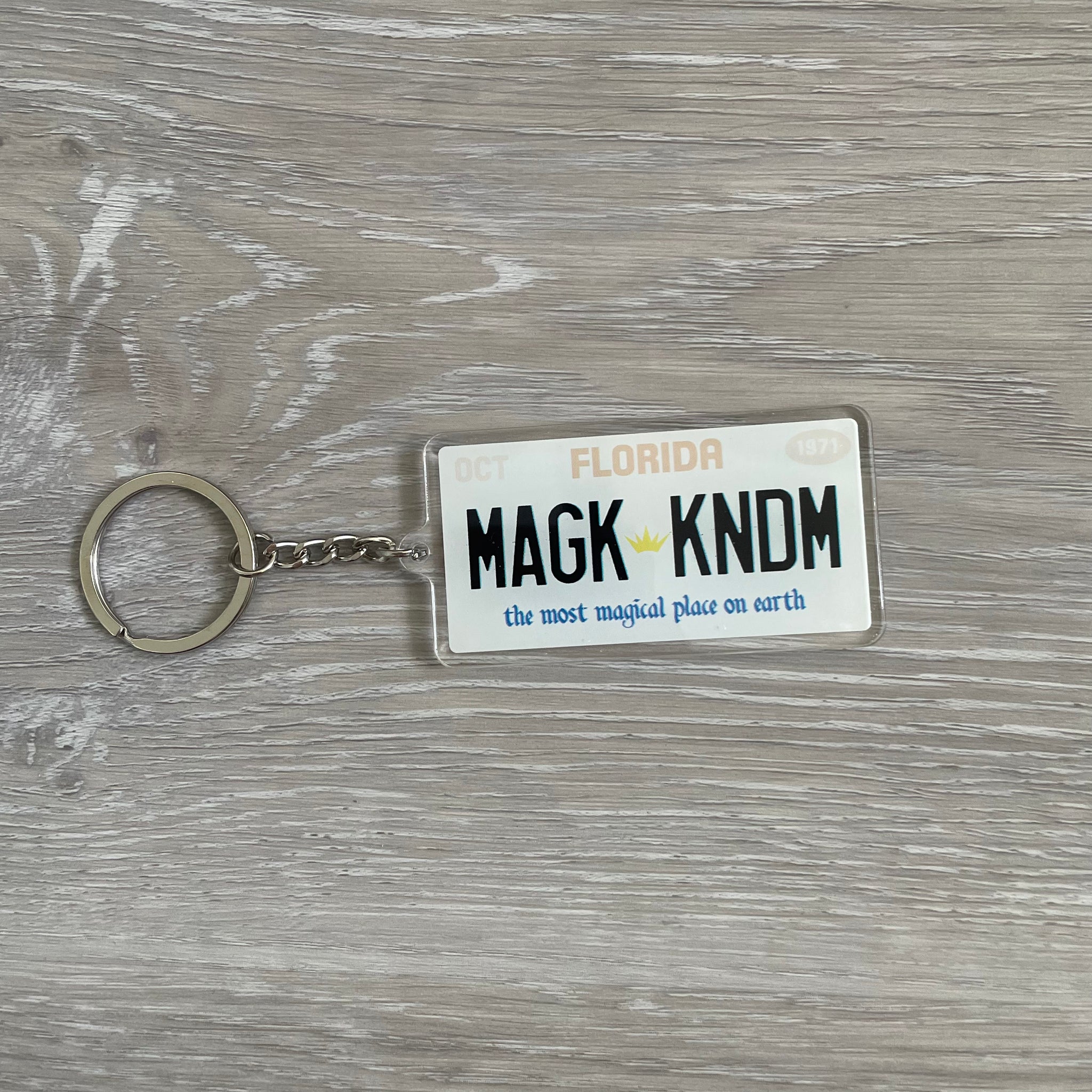 MK License Plate Keychain