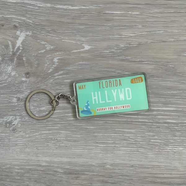 DHS Studios License Plate Keychain