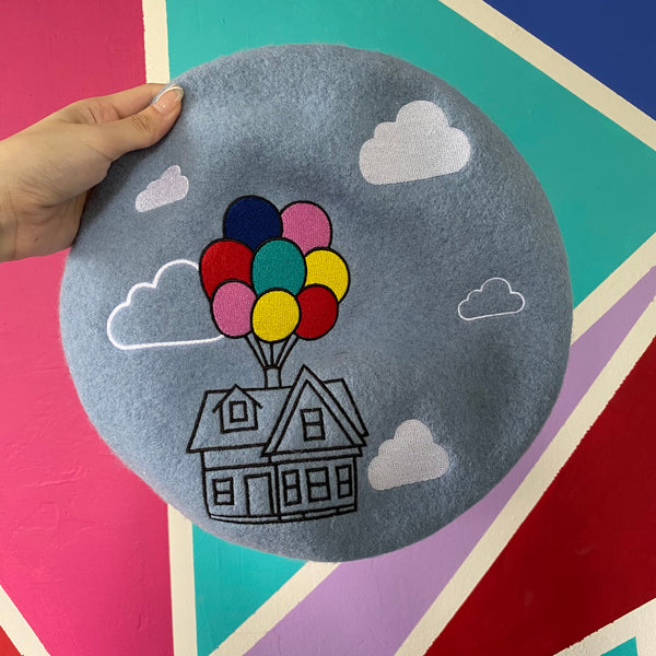 Adventure is Out There Up House Beret