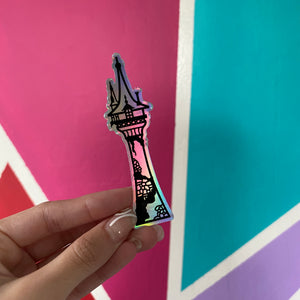 Tangled Rapunzel Tower Holographic Sticker