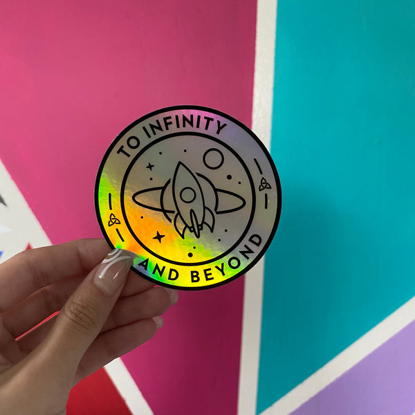 To Infinity and Beyond Buzz Holographic Sticker