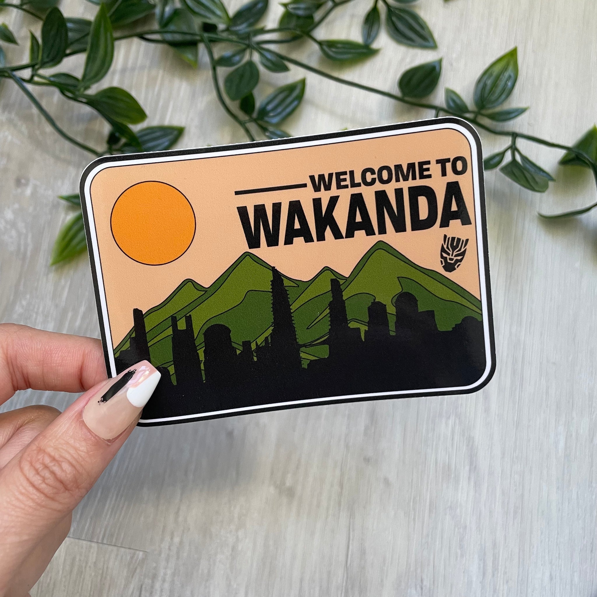 Marvel-ous Places Welcome to Wakanda Sticker