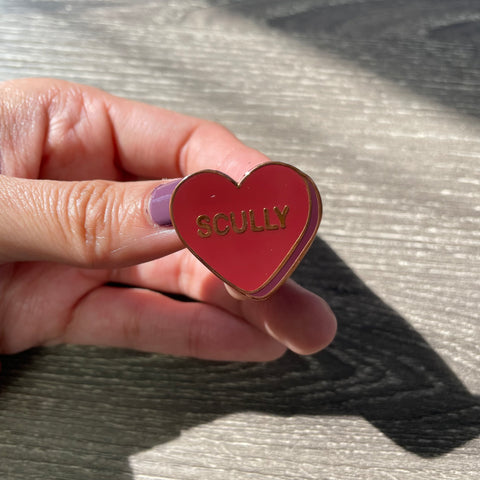 SECONDS SALE Scully Conversation Heart Pin