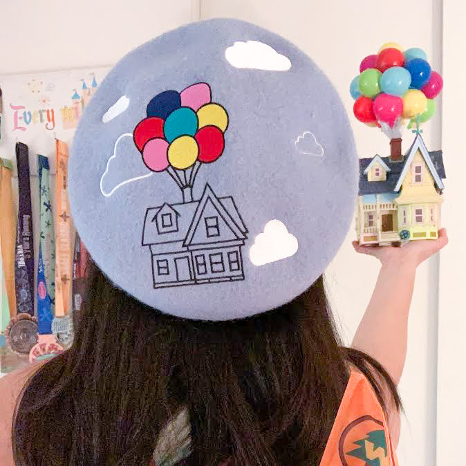 Adventure is Out There Up House Beret