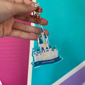 LIMITED EDITION Glitter Castle Dreaming Keychain