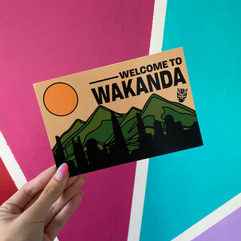 Welcome to Wakanda // Black Panther // Marvel-ous Places Postcard Print