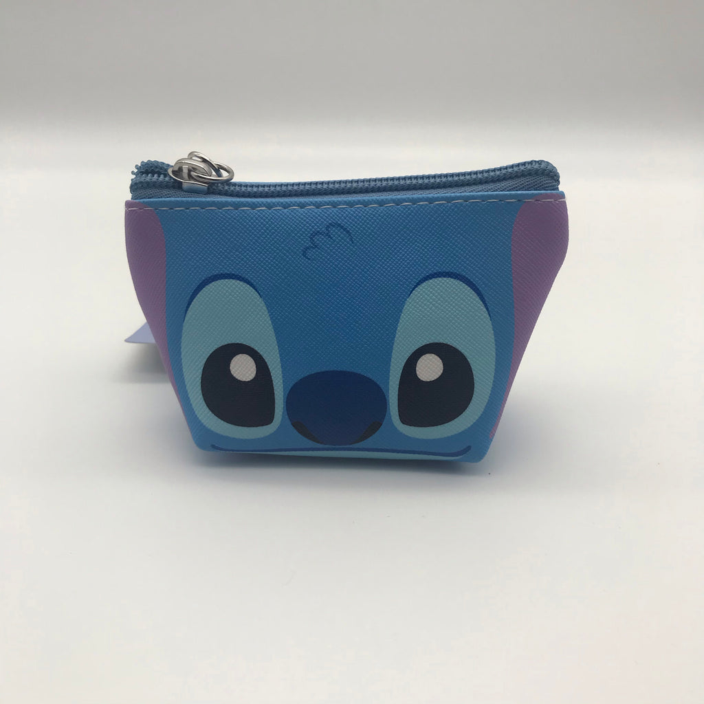 Stitch Detail Coin Purse With Keychain