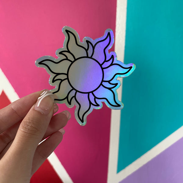 Tangled Rapunzel Sun Holographic Sticker