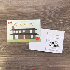 Welcome to Westview // Wanda // Scarlet Witch // Marvel-ous Places Postcard Print