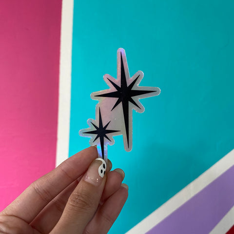 Holographic Second Star Sticker