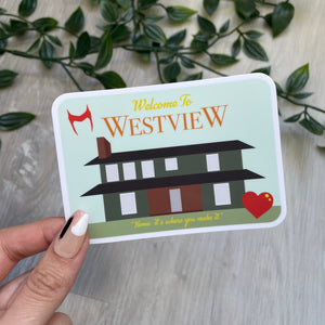 Marvel-ous Places Welcome to Westview Wanda Sticker