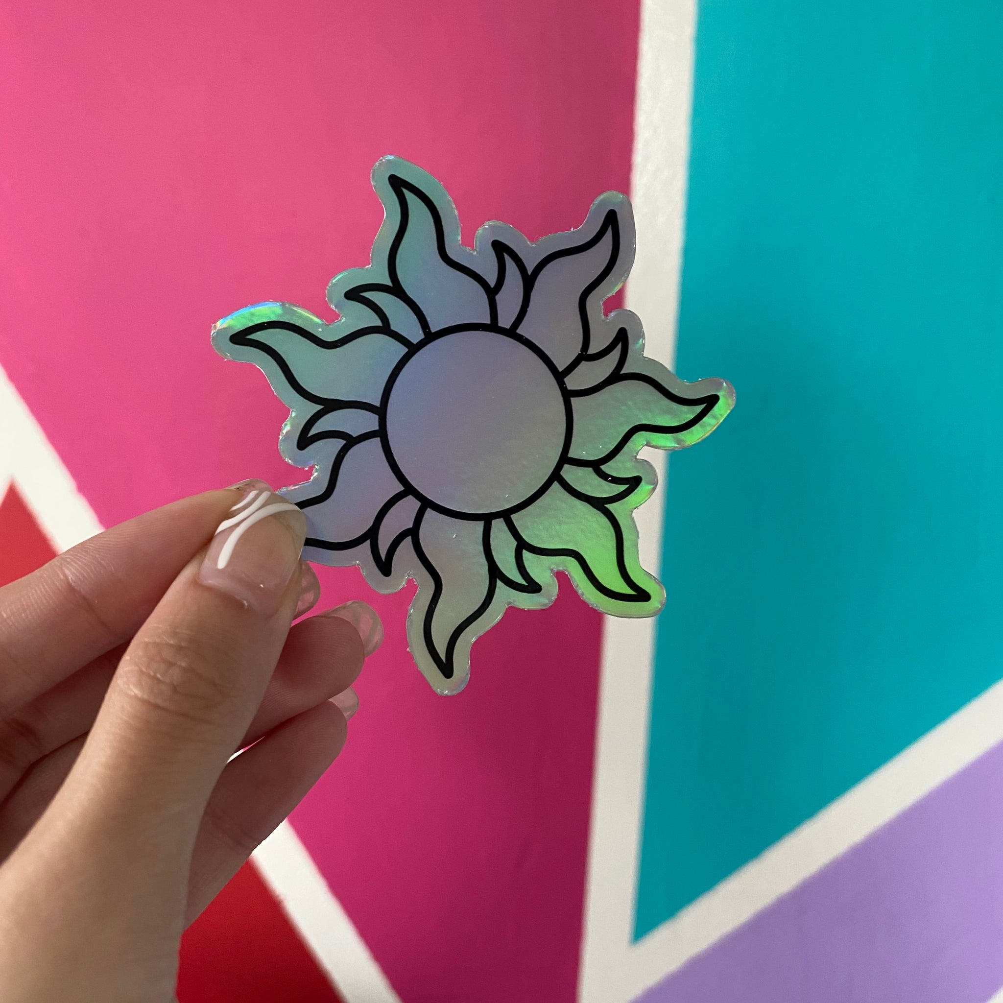 Tangled Rapunzel Sun Holographic Sticker